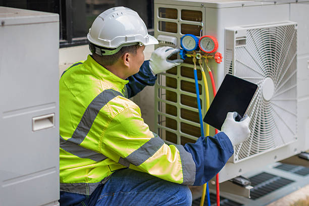 Professional Hvac technician working in Verona Beach, NY